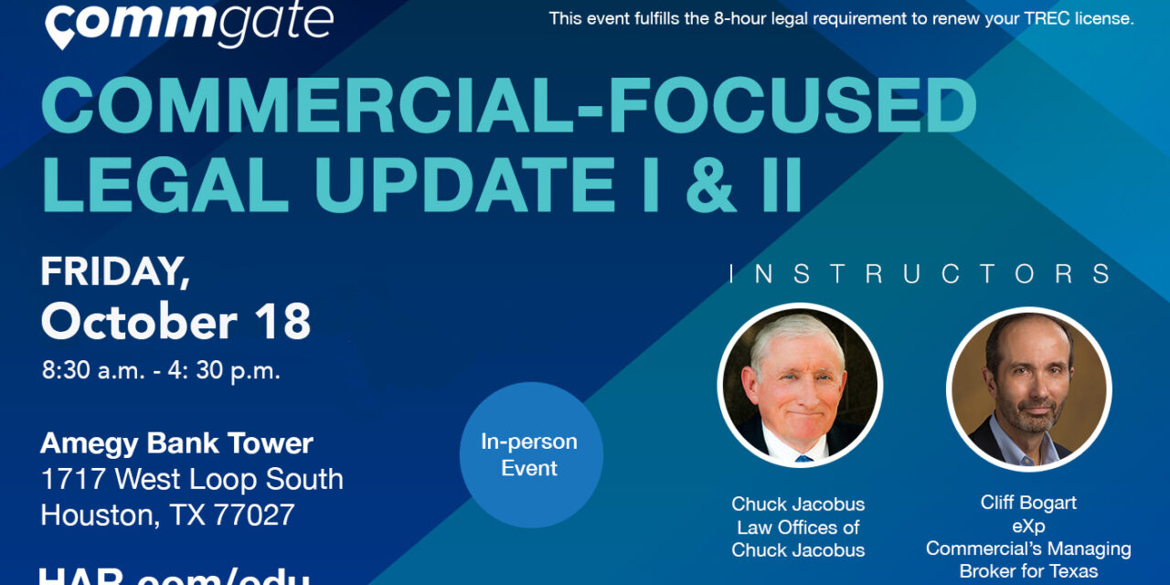 Register Now for the Commercial-Focused Legal Update Program on October 18