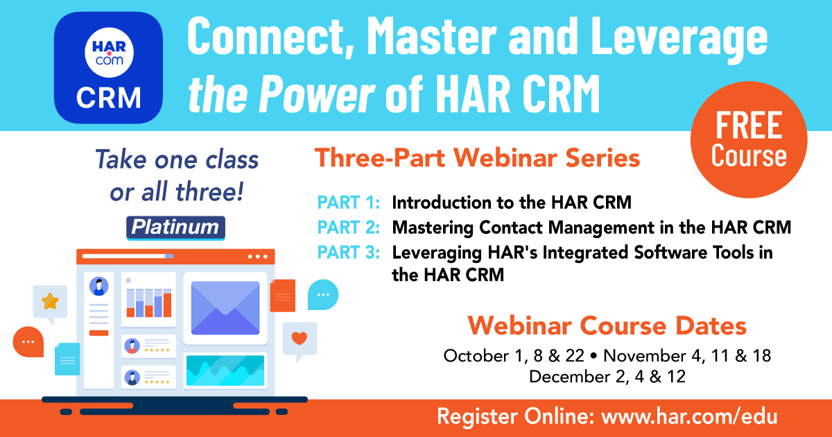 Connect, Master and Leverage the Power of HAR CRM